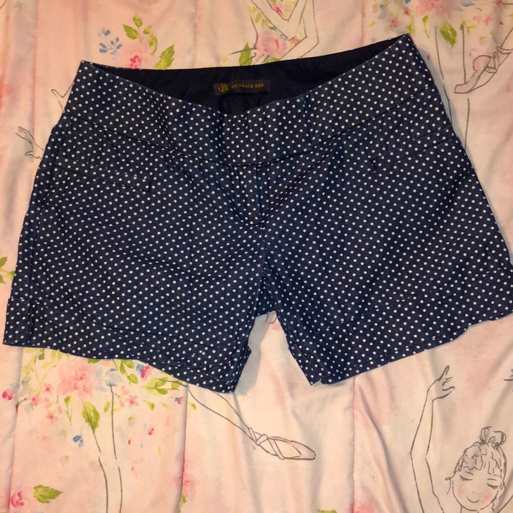 Outback red: polka dot shorts